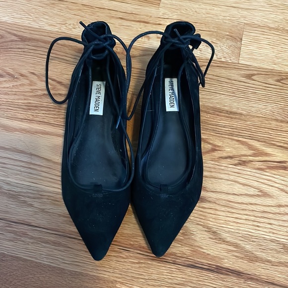 NWOT Steve Madden Cruise Flat Black - Picture 2 of 4